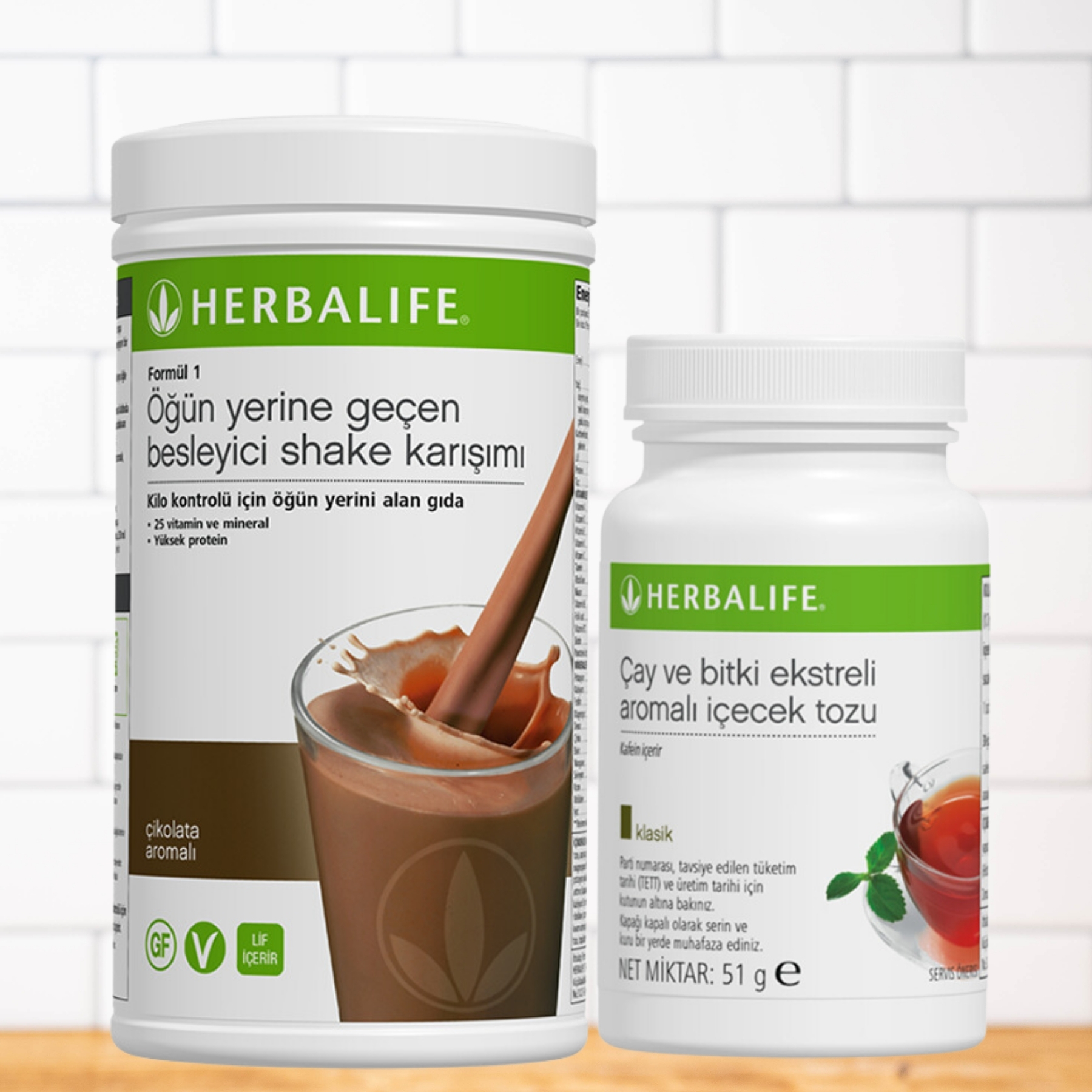 Herbalife Çikolatalı Shake ve Herbalife KlasikÇay Herbalife Çikolatalı Shake ve Herbalife Klasik Çay 51 Gr - Görsel 1