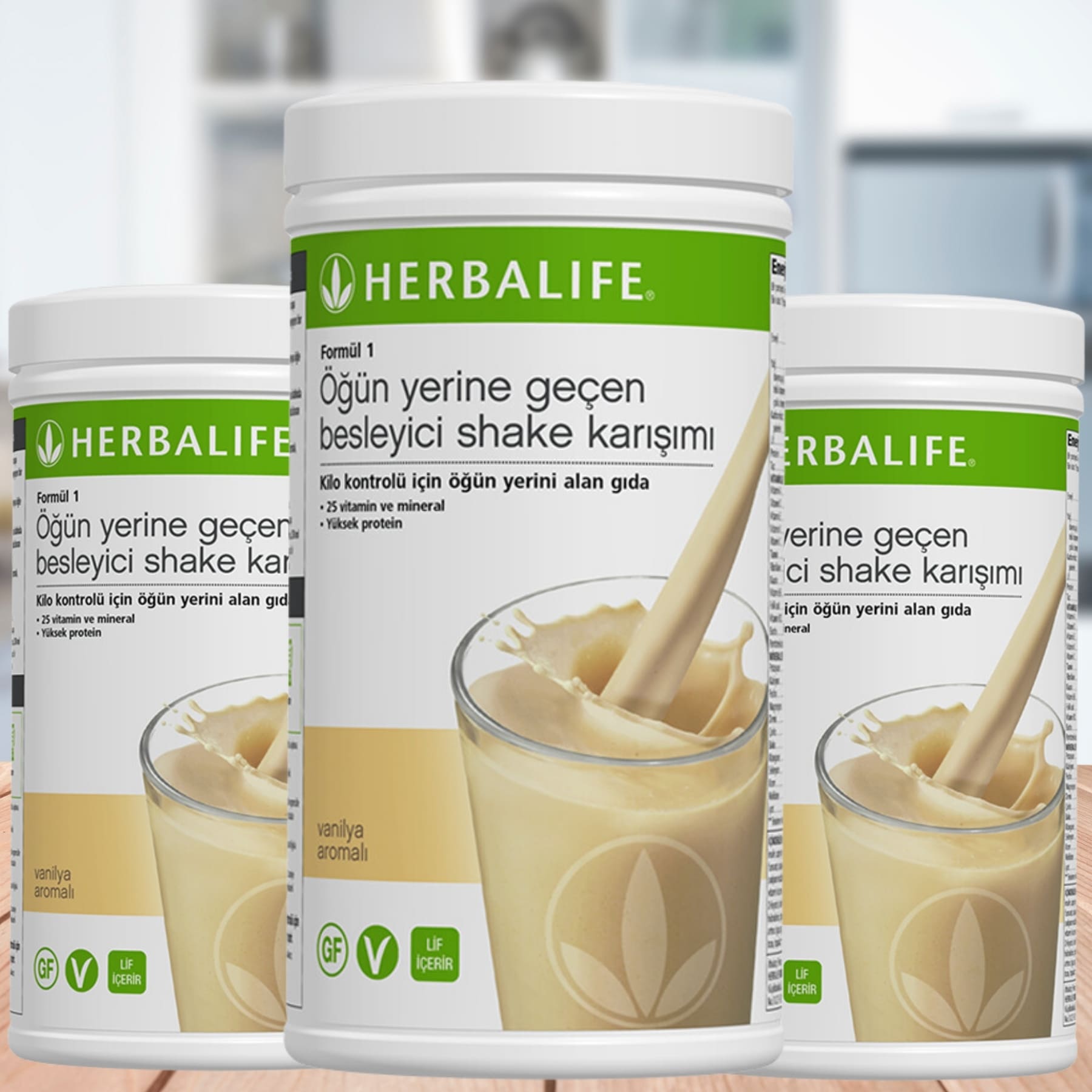 Herbalife Formül 1 Shake Vanilya Aromalı 3’lü Set Herbalife Formül 1 Shake Vanilya Aromalı 3’lü Set