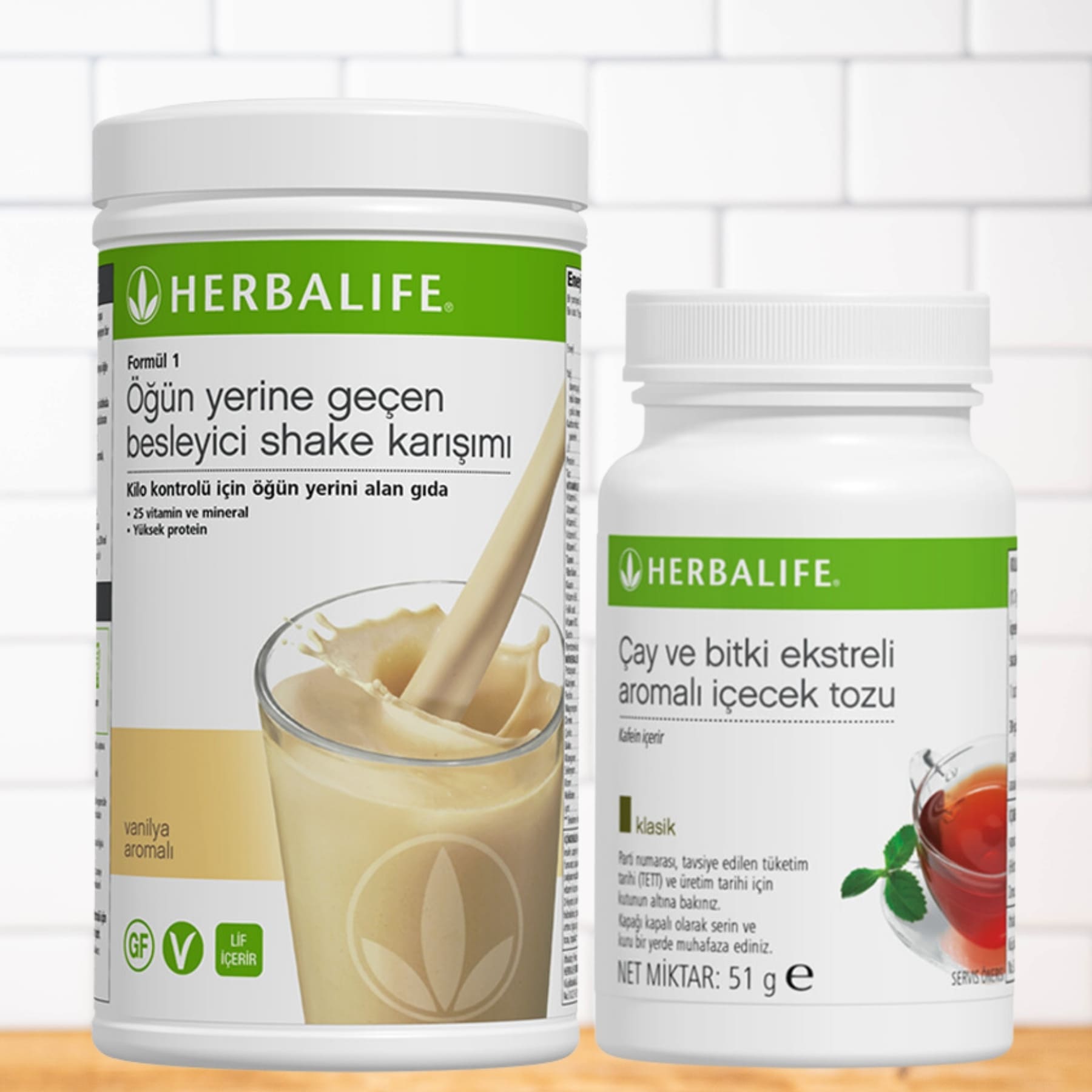 Herbalife Vanilyalı Shake ve Herbalife Klasik Çay 50 Gr Herbalife Vanilyalı Shake ve Herbalife Klasik Çay 50 Gr